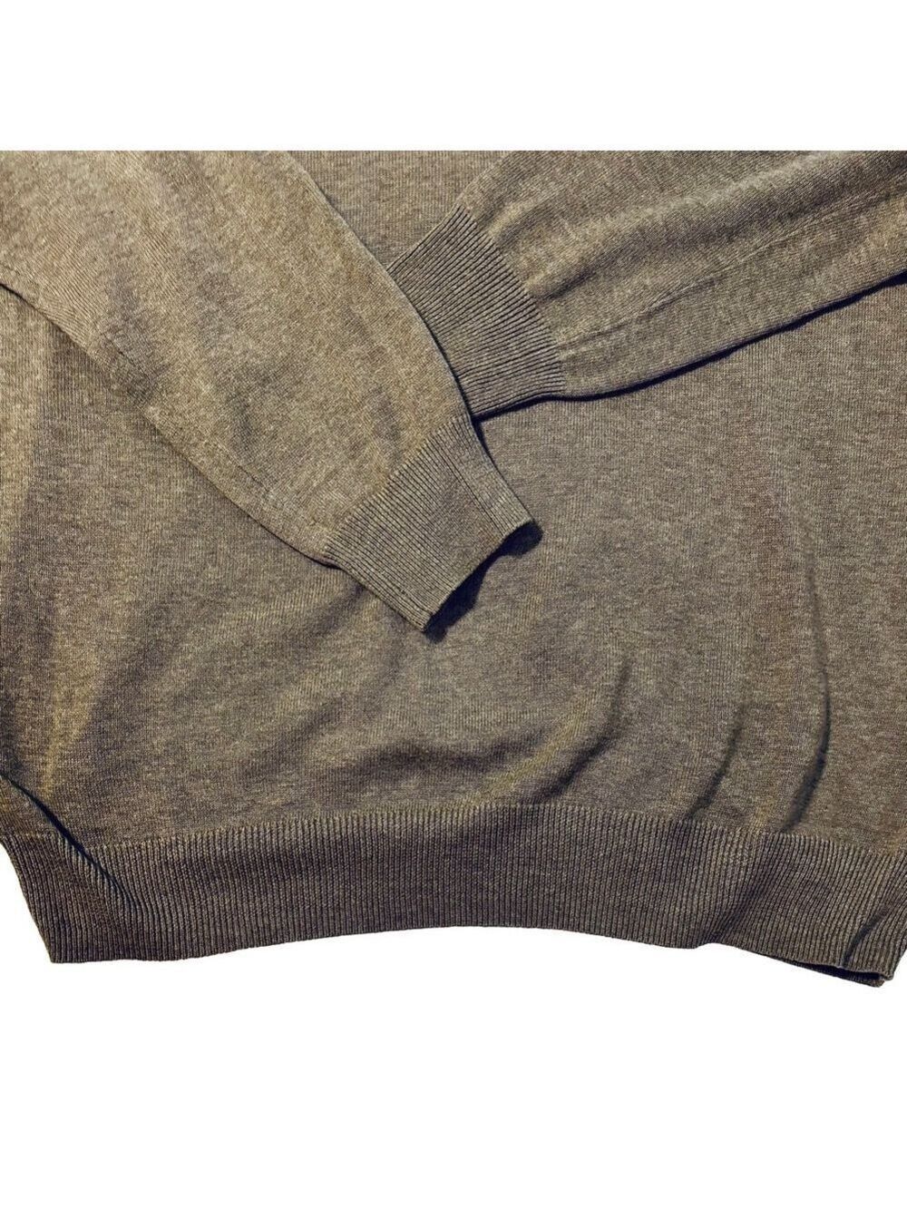 Jos. A. Bank Men’s Brown Travelers Pima Cotton Sweater - Picture 4 of 7